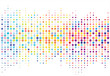 Abstract colorful halftone texture dots pattern. vector