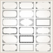 Decorative frames and borders rectangle 2x1 proportions set 2