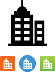 Wall Mural - City Buildings Icon - Illustration