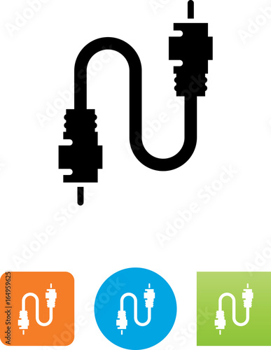 Fotomural Coaxial Cable Icon - Illustration