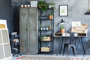 Wall Mural - Industrial creative study room