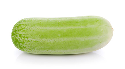 Wall Mural - Cucumber isolated on the white background