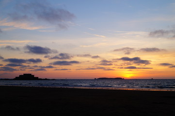 Coucher de Soleil - St malo