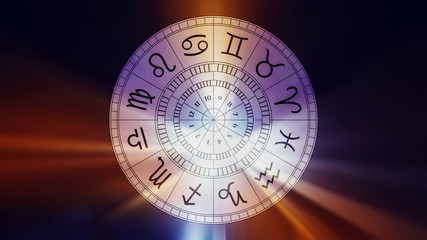 Wall Mural - zodiac astrology signs for horoscope