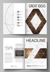 business templates for bi fold brochure, magazine, flyer, booklet or annual report. cover design tem