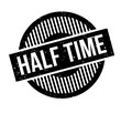 Half Time rubber stamp. Grunge design with dust scratches. Effects can be easily removed for a clean, crisp look. Color is easily changed.