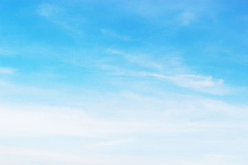 Wall Mural - soft white clouds against blue sky background and empty space for your design