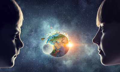 Wall Mural - Exploring this great world
