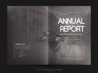 Canvas Print - Cover design annual report,vector template brochures, flyers, presentations, leaflet, magazine a4 size. Minimalistic design background