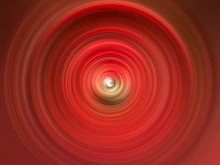 Red Lights Swirl, Spiral, Radius Ray And Vortex Motion Blurred Background