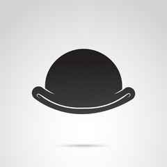 Wall Mural - bowler vector icon.