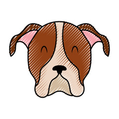 Poster - cute dog mascot icon vector illustration design