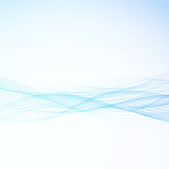Wall Mural - abstract bright blue modern business speed swoosh lines. elegant futuristic smoke border design. liq