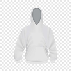 Wall Mural - White hoodie mockup, realistic style