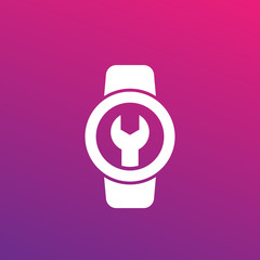 Poster - watch repair vector icon