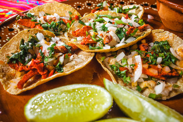 Canvas Print - tacos al pastor mexico city and mexican food