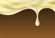 Custard wave with droplet.