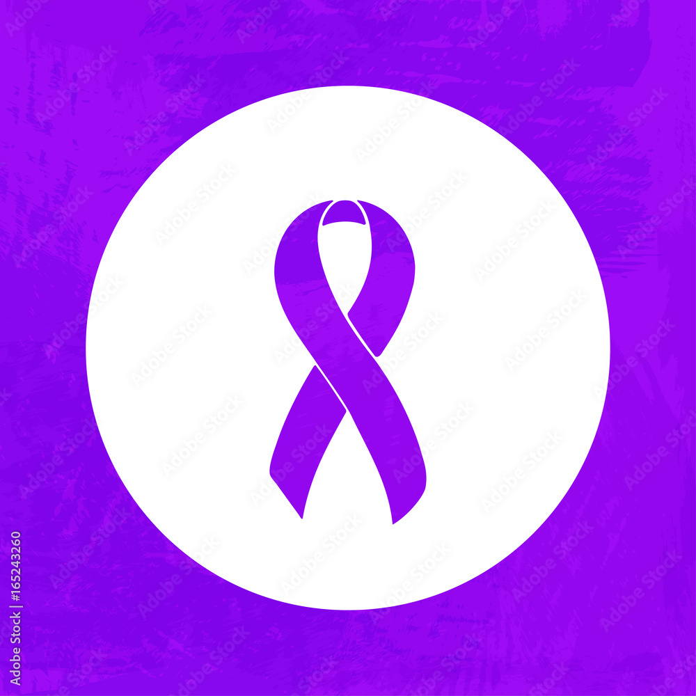 Purple Adhd Ribbon Purple Awareness Ribbon. ADD, ADHD, Colitis, Epilepsy, Lupus, Mesh ...