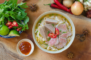 Poster - Pho - A famous Vietnamese noodle soup