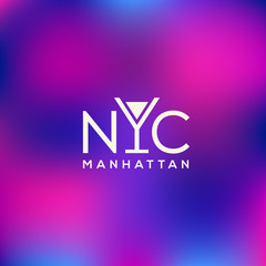 Wall Mural - Manhattan logo