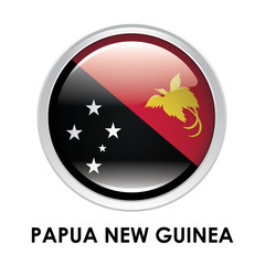 Wall Mural - Round flag of Papua New Guinea