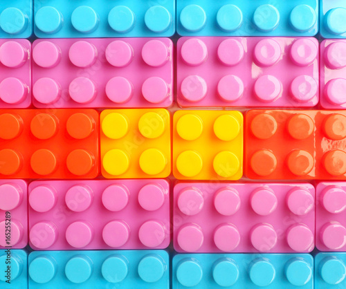 plastic toy building blocks © Nattha99