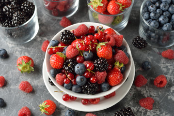 Poster - Salad of fresh forest berries