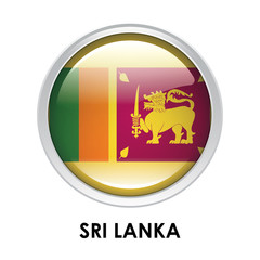 Wall Mural - Round flag of Sri Lanka