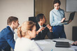 © alfa27 - View of a Boss heading a business reunion with partners