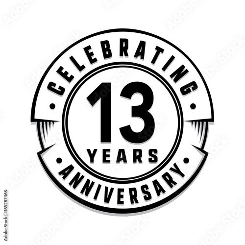 13 Years Anniversary Logo Template Vector And Illustration Stock 13-years-anniversary-logo-template-vector-and-illustration-stock
