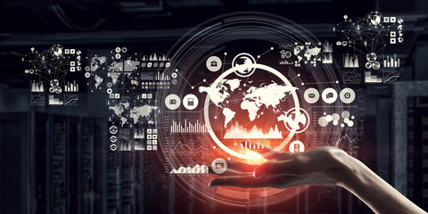 Poster - Wireless connection futuristic concept