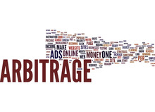 LEGAL ADSENSE ARBITRAGE ARBITRAGE YOUR INCOME CORRECTLY Text Background Word Cloud Concept