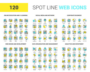 spot line web icons