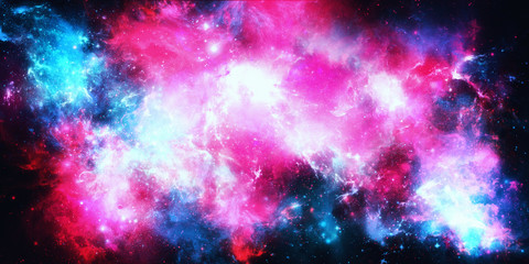 Wall Mural - nebula and galaxy./ universe filled with stars.