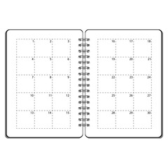 Canvas Print - Open planner vector