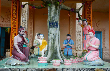 Ancient Khmer Buddhist temple in Vietnam