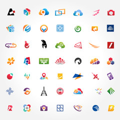 Wall Mural - Creative Logo Collection set
