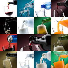 Pouring Drinks Into Glasses Photo Collection