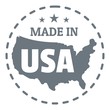 © ylivdesign - Made in USA country logo, simple style