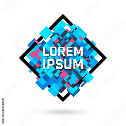 Creative concept for text design, modern diagonal frame. abstract background ...