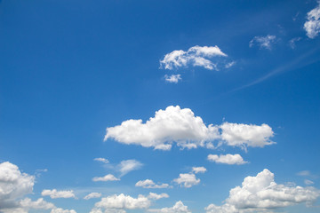 Blue sky with clouds beautiful background,many cloudy