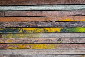 Wall Mural - Colorful vintage wood abstract background