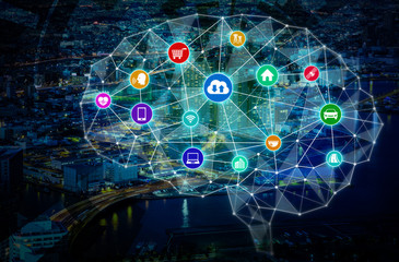 Aufkleber - AI(artificial intelligence) concept.