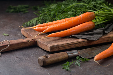 Fresh and sweet carrot