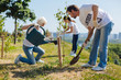 © Viacheslav Yakobchuk - Attentive hardworking citizens renewing local park