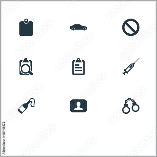 Vector Ilration Set Of Simple Fault Icons Elements Stop Bottle Vector Ilration Set Of Simple Fault Icons Elements Stop Bottle Badge And Other Synonyms Checkbox Board