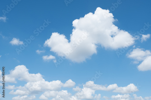 Foto ciel bleu nuage blanc fond beau temps météo arrière plan