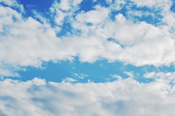 cloud and sky background on sunny day