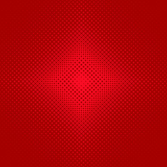 Poster - red symmetrical halftone circle pattern background - vector graphic design from circles in varying s