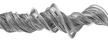 3d Illustration Of Twisting Metal Wires
